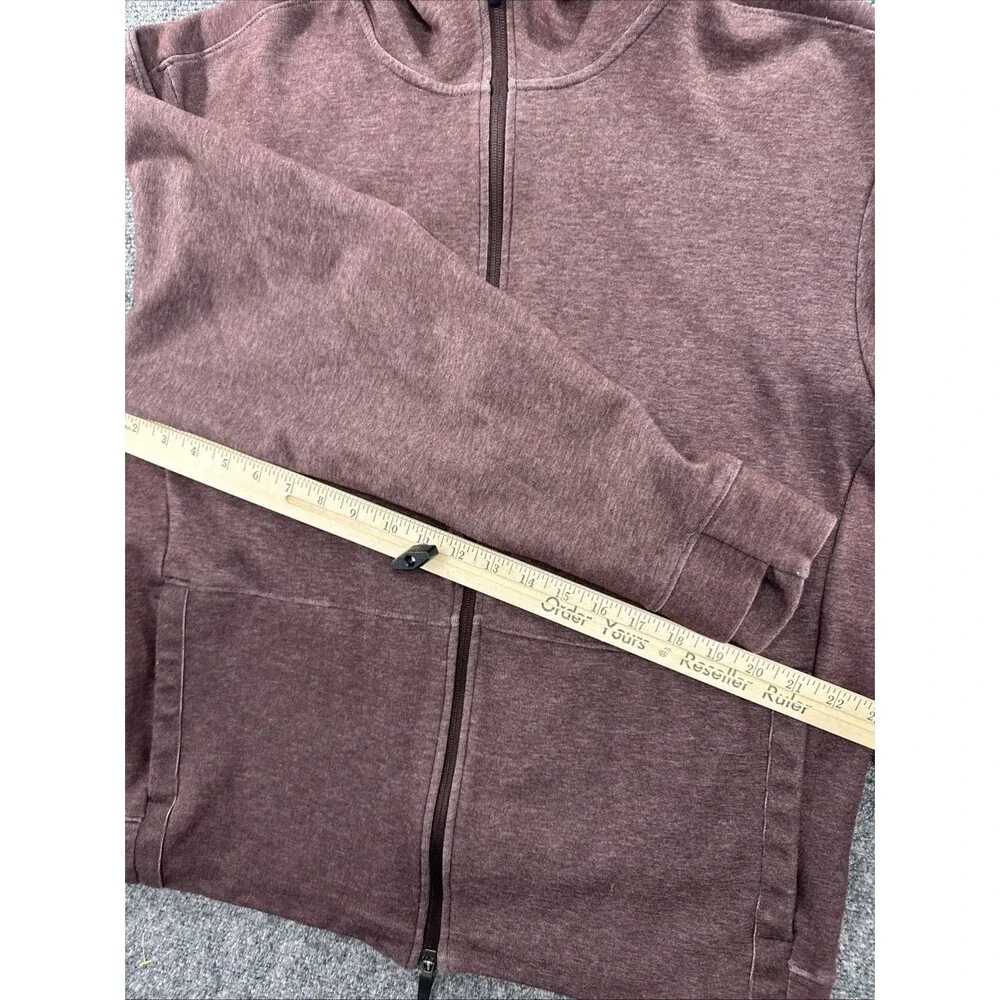 Nike Yoga Dri-FIT Full Zip Hoodie Men’s L Dark Beetroot CU6260-203